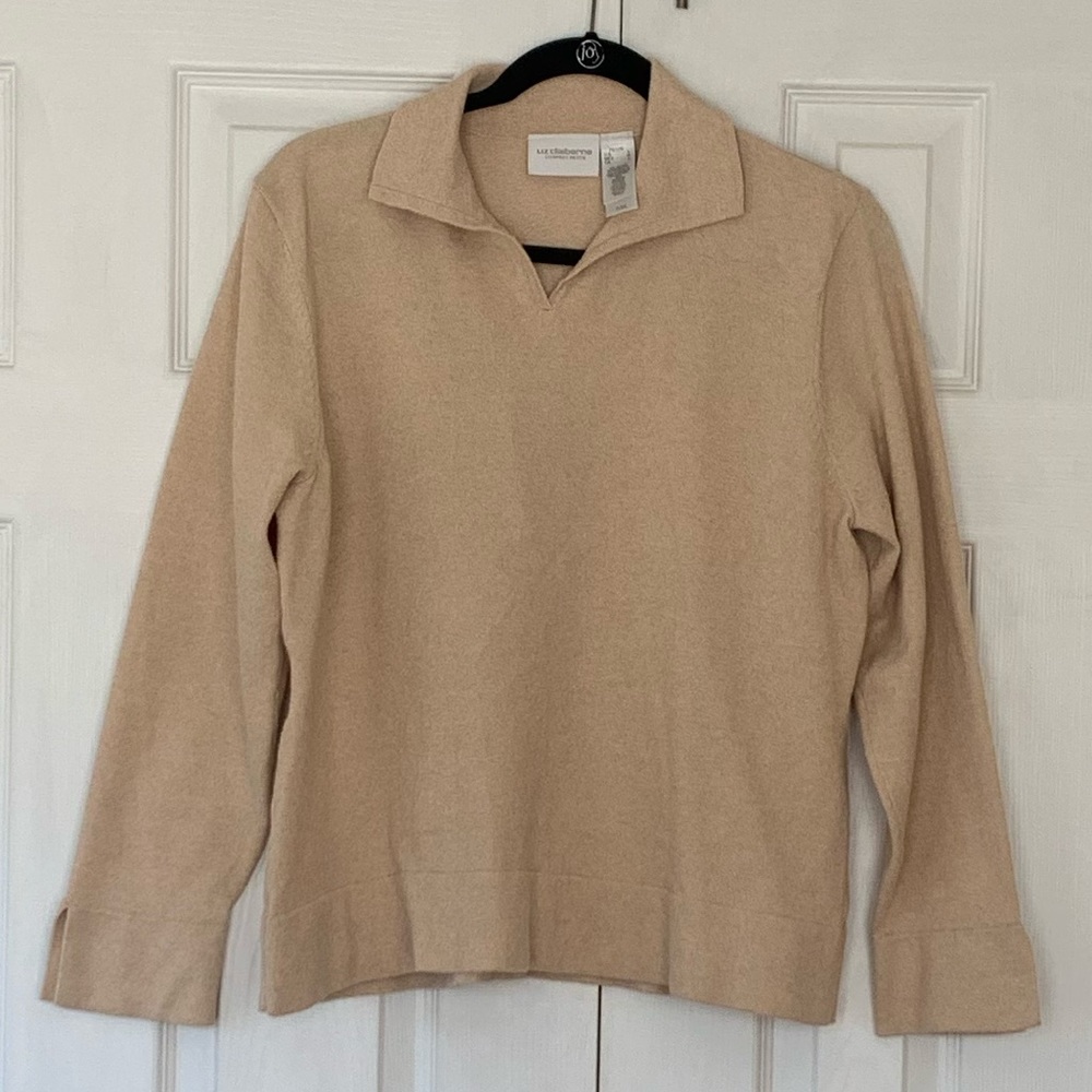 Tan Collared Sweater